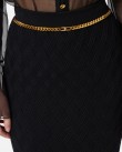 Φούστα Elisabetta Franchi Μαύρη GK20B56E2-110
