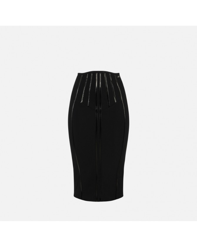 Φούστα Elisabetta Franchi Μαύρη GO12457E2-110