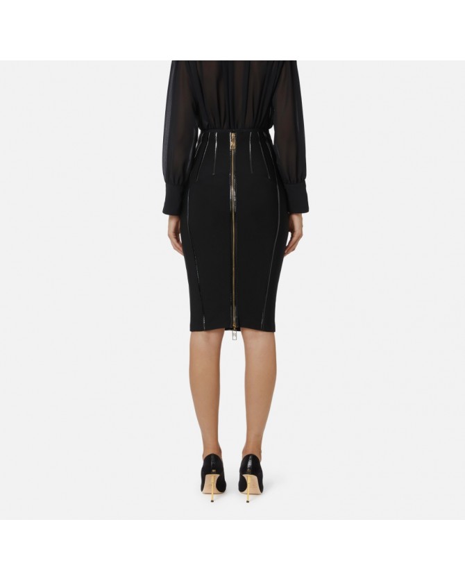 Φούστα Elisabetta Franchi Μαύρη GO12457E2-110