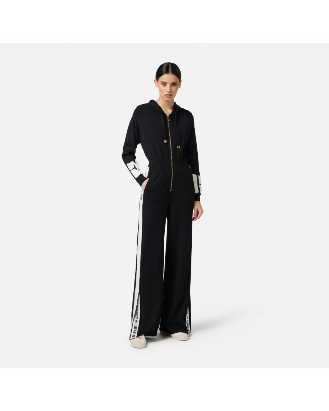 Ολόσωμη φόρμα Elisabetta Franchi Μαύρη KT61S56E2-EF3