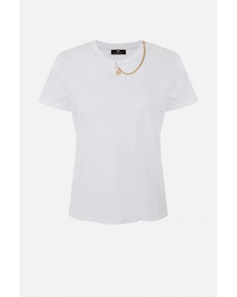 T-shirt Elisabetta Franchi Λευκό MA00831E2-270