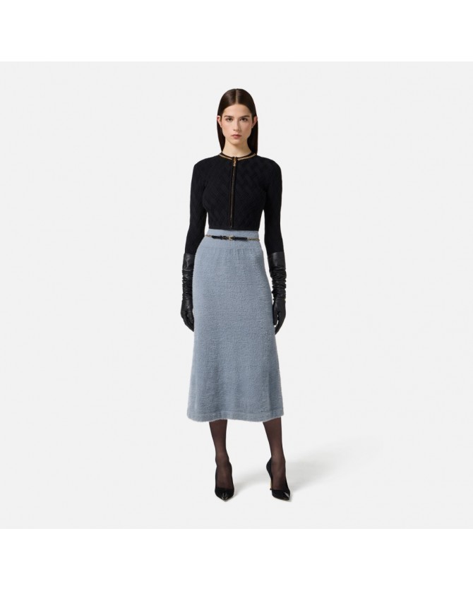 Ζακέτα Elisabetta Franchi Μαύρη MK29B56E2-110