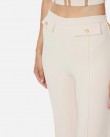 Παντελόνι Elisabetta Franchi Εκρού PA12156E2-DZ9