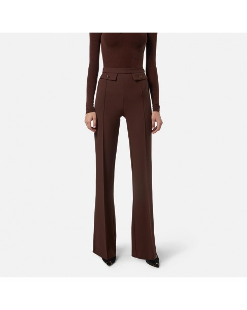Παντελόνι Elisabetta Franchi Μπορντό PA12156E2-EA3