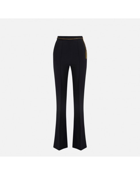 Παντελόνι Elisabetta Franchi Μαύρο PA14157E2-110