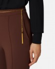 Παντελόνι Elisabetta Franchi Καφέ PA14157E2-EA3