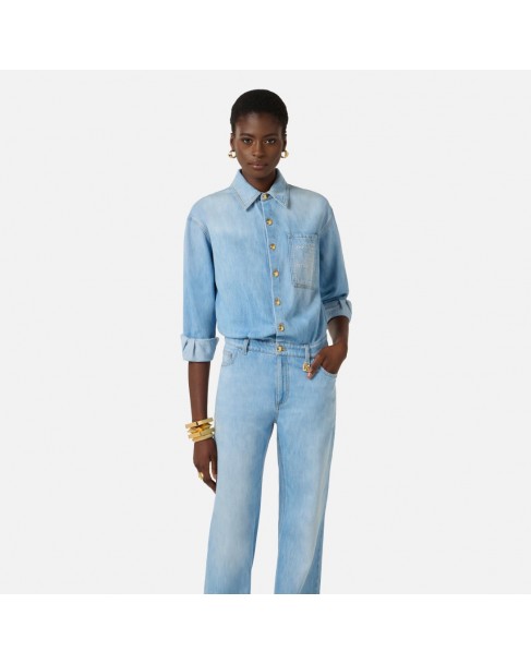 Ολόσωμη φόρμα Elisabetta Franchi Μπλε TJ44D61E2-192