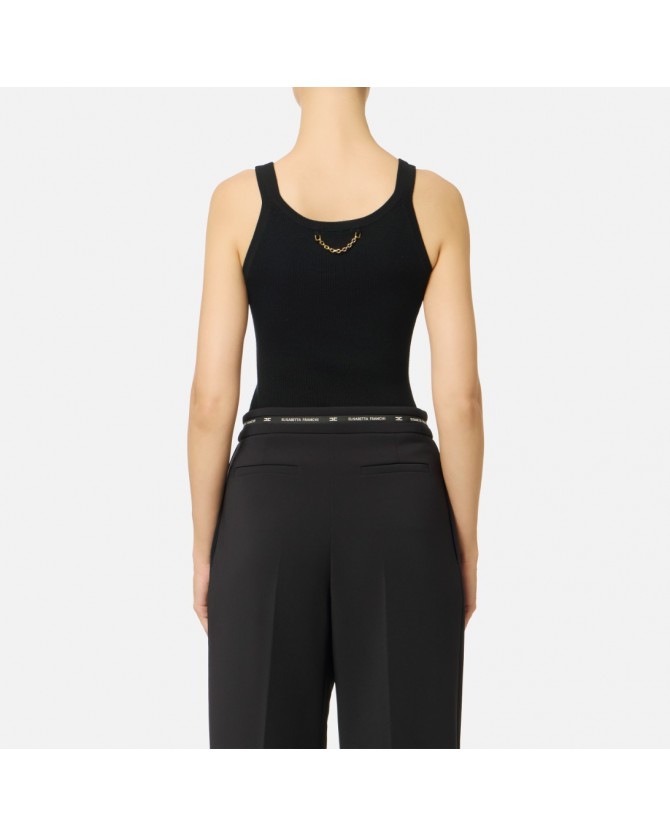Top Elisabetta Franchi Μαύρο TK63B57E2-110
