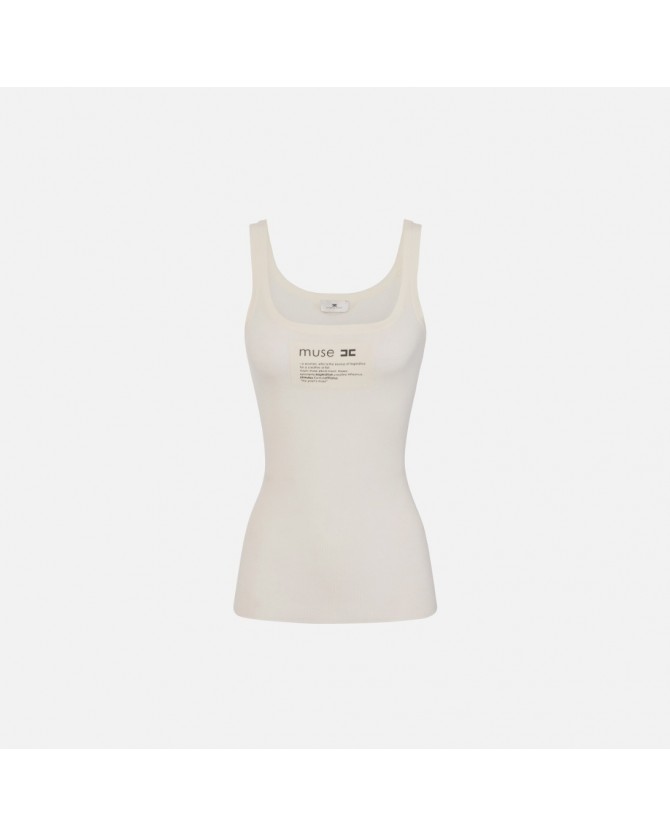 Top Elisabetta Franchi Λευκό TK63B57E2-DZ9