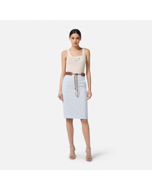 Top Elisabetta Franchi Λευκό TK63B57E2-DZ9