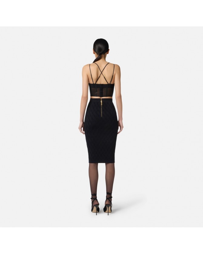 Top Elisabetta Franchi Μαύρο TO04057E2-110