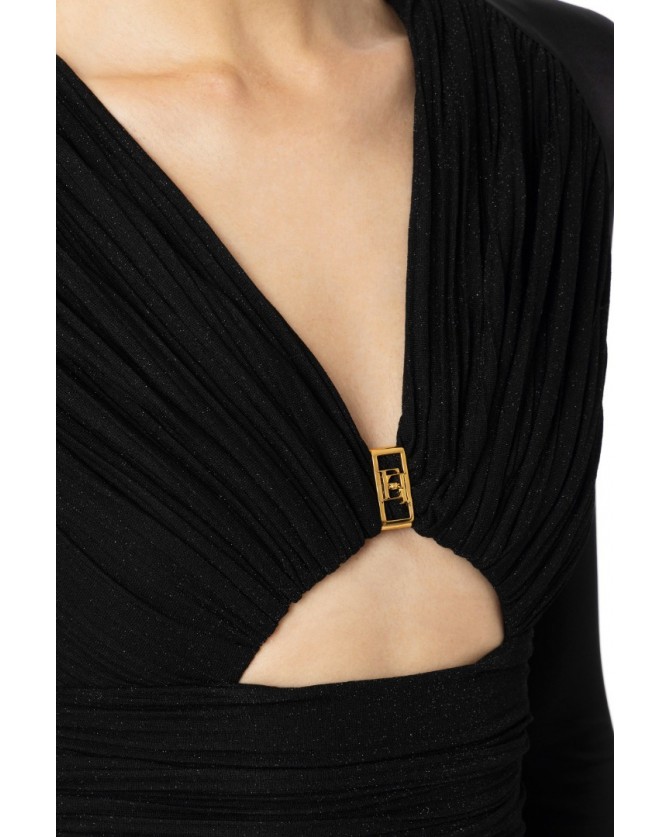 Ολόσωμη φόρμα Elisabetta Franchi Μαύρη TU01946E2-110