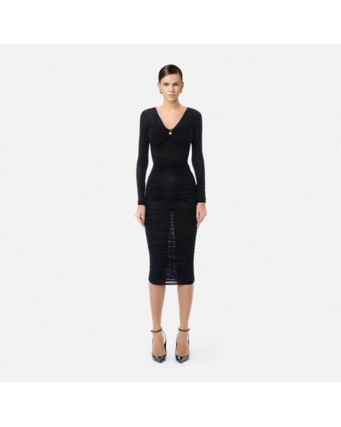 Φόρεμα Elisabetta Franchi Μαύρο AB84852E2-110