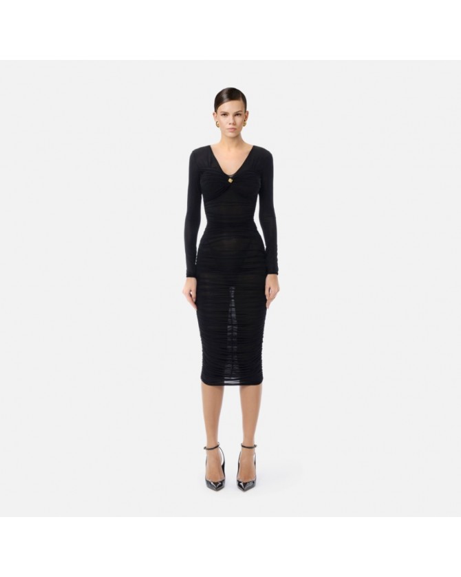 Φόρεμα Elisabetta Franchi Μαύρο AB84852E2-110