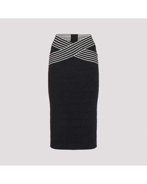 Φούστα Elisabetta Franchi Μαύρη GK16S61E2-685