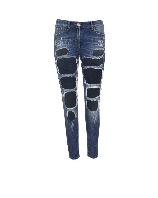 Παντελόνι Jean Elisabetta Franchi Μπλε PJ6062479-L81