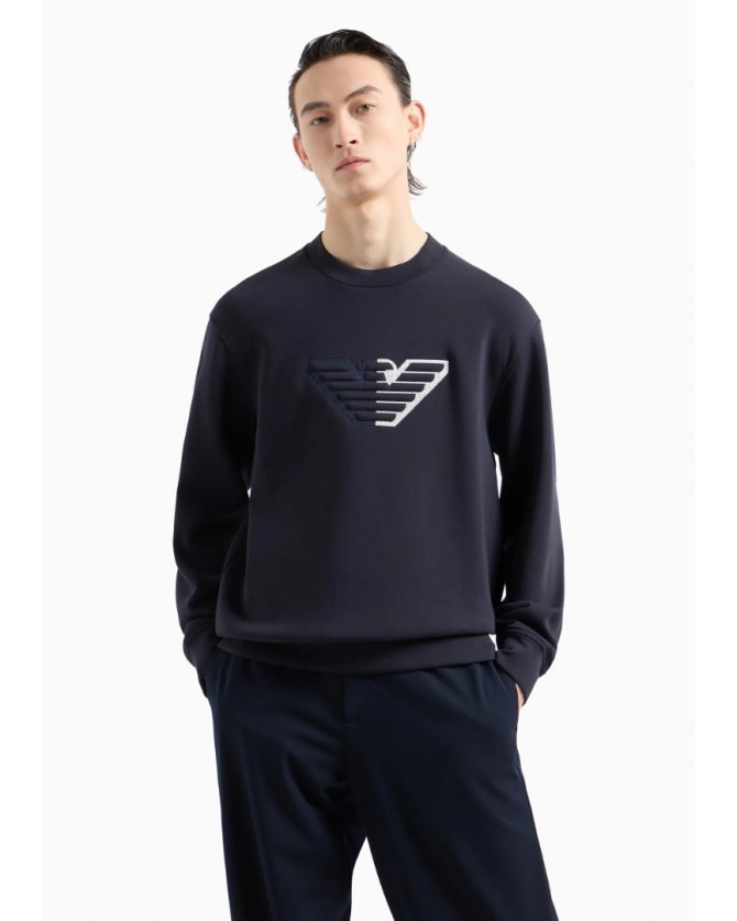 Φούτερ Emporio Armani Σκούρο μπλε 6D1M761JHSZ-0920