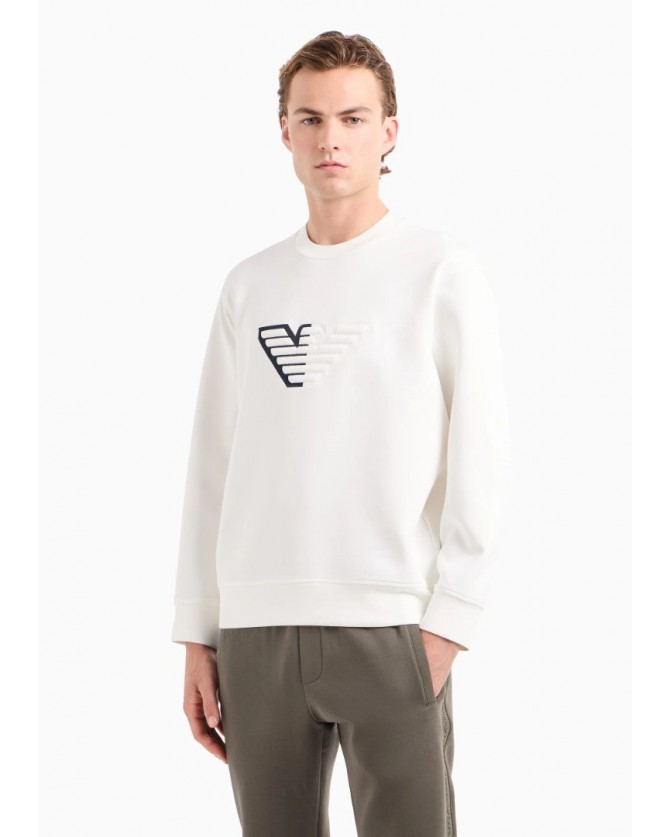 Φούτερ Emporio Armani Λευκό 6D1M761JHSZ-0101
