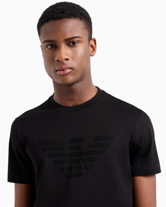 T-shirt Emporio Armani Μαύρο 8N1TD21JGYZ-0022