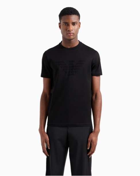 T-shirt Emporio Armani Μαύρο 8N1TD21JGYZ-0022