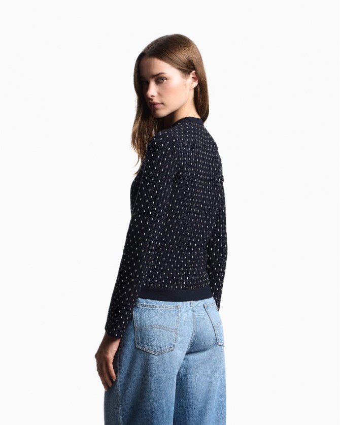 Σακάκι-ζακέτα Emporio Armani Σκούρο μπλε EW002682AF19366-FB017