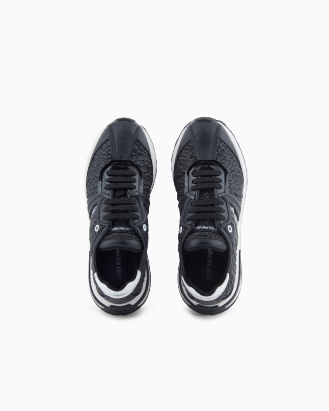 Υπόδημα Sneakers Emporio Armani Μαύρα EW003060AF19771-MC234