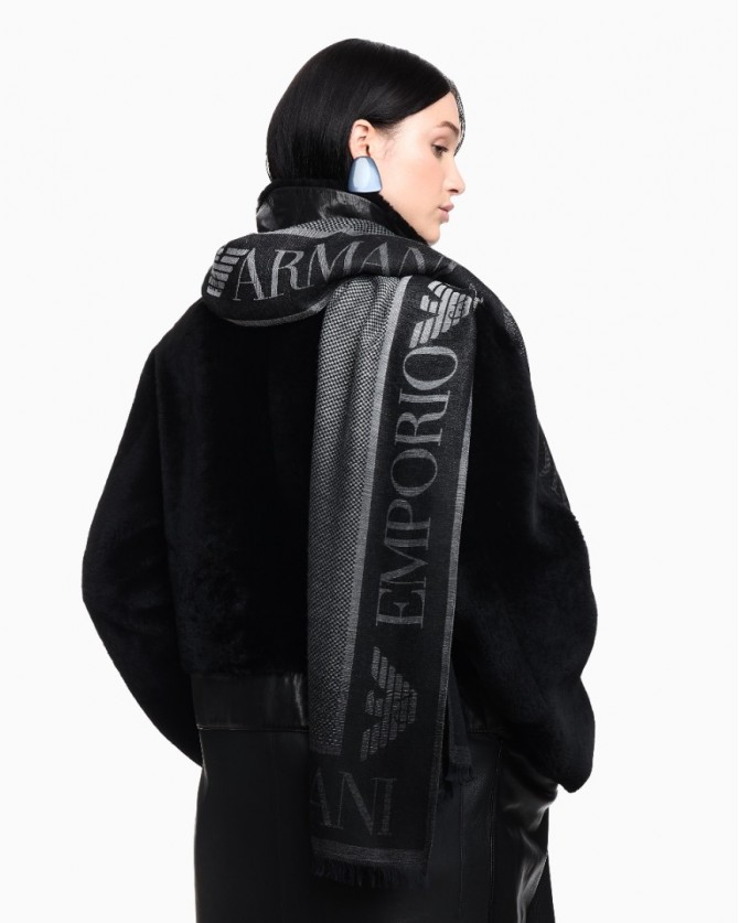 Εσάρπα Emporio Armani Μαύρη EW003159AF20038-UC001