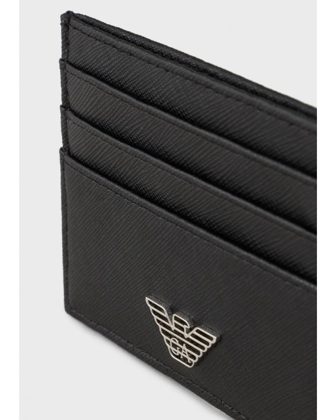 Θήκη καρτών Emporio Armani Μαύρη Y4R173Y138E-81072