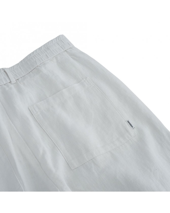 Παντελόνι Gabba Λευκό λινό ZETA LINO-WHITE