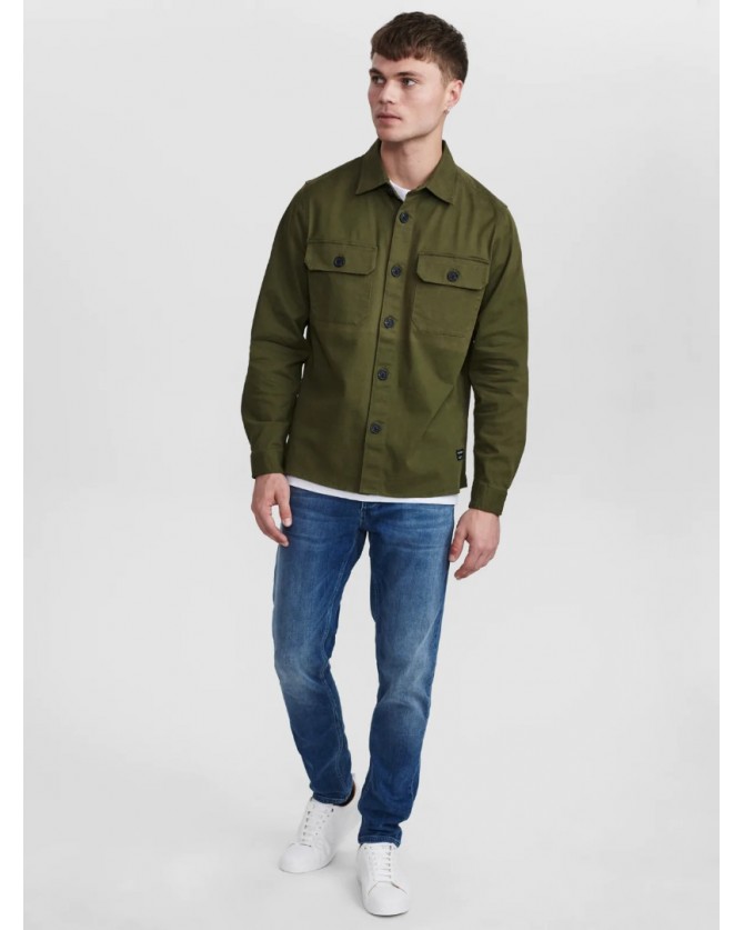 Πουκάμισο Gabba Overshirt Λαδί TOPPER LS SHIRT 0685-ARMY