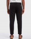 Παντελόνι chinos Gabba Μαύρο MONZA BROKE LINEN PANT 0998-TRUE BLACK