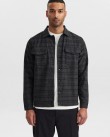 Πουκάμισο over Gabba Μαύρο καρό CLIPPER FOLLE OVERSHIRT 0073-BLACK CHECK