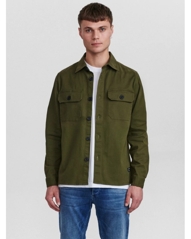 Πουκάμισο Gabba Overshirt Λαδί TOPPER LS SHIRT 0685-ARMY