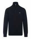 Πουλόβερ halfzip Gant Μαύρο 3G8030170-G0005