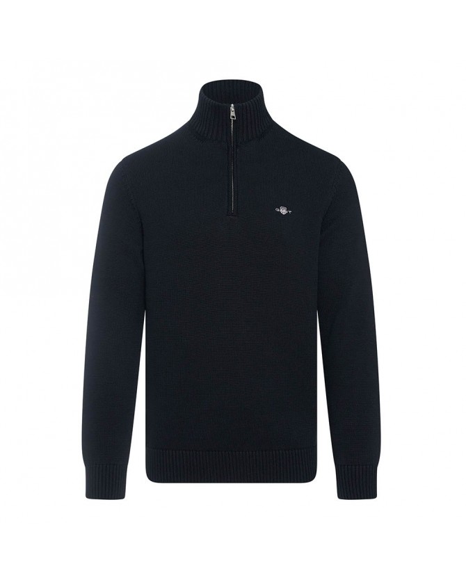 Πουλόβερ halfzip Gant Μαύρο 3G8030170-G0005