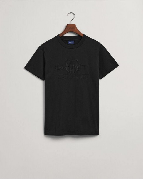 T-shirt Gant Μαύρο 3G2003140-G0005