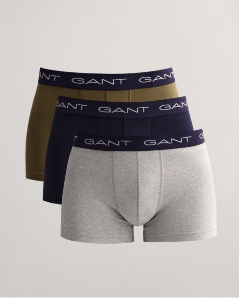 Τριάδα σετ εσωρούχων boxer Gant Λαδί-Γκρι-Σκούρο μπλε 3GU902233003-G0094