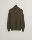 Πουλόβερ Half Zip Gant Λαδί 3G8040523-G0301