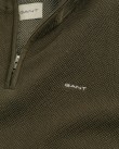 Πουλόβερ Half Zip Gant Λαδί 3G8040523-G0301