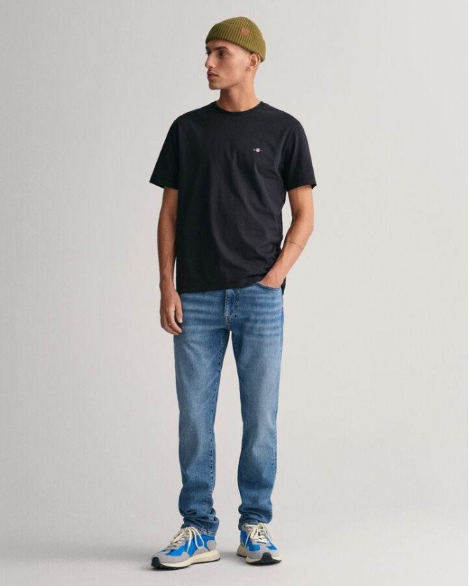 T-shirt Gant Μαύρο 3G2003184-G0005