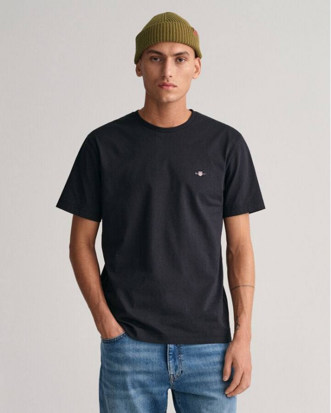 T-shirt Gant Μαύρο 3G2003184-G0005