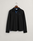 Μπλούζα polo Gant Μαύρη 3G2065004-G0005