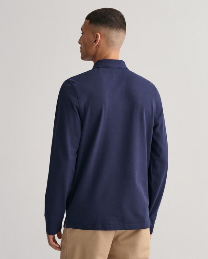 Μπλούζα polo Gant Σκούρο μπλε 2230-433