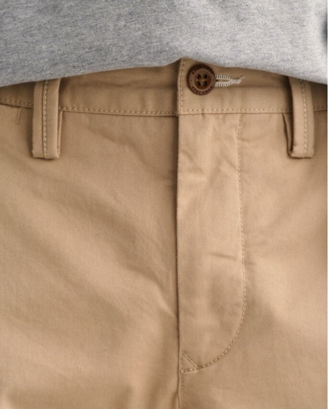 Παντελόνι ανδρικό Chinos Gant Μπεζ 1505221-248 Slim fit
