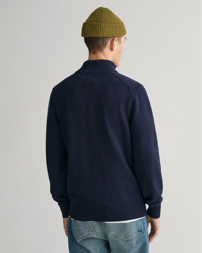 Πουλόβερ Half zip Gant Σκούρο μπλε 3G8030170-G0433