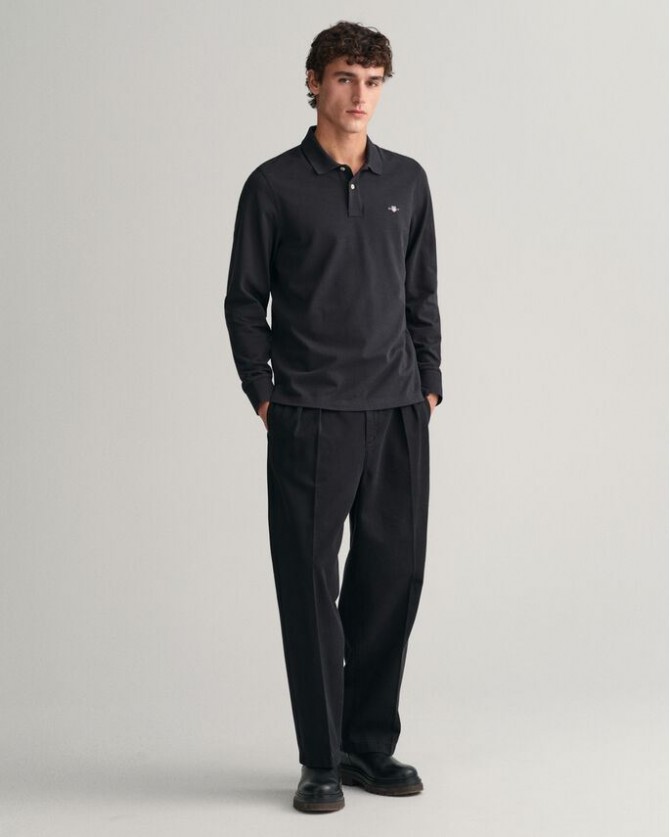 Μπλούζα polo Gant Μαύρη 2230-5