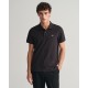 Polo t-shirt ανδρικό Gant βαμβακερό Μαύρο 3G2210-1-G0005 Regular fit