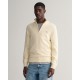 Πουλόβερ Half Zip Gant Εκρού 3G8030170-G0130