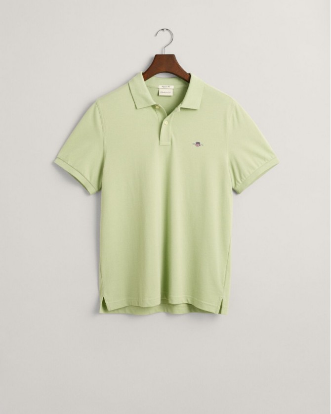 Polo t-shirt ανδρικό Gant βεραμάν βαμβακερό  3G2210-1-G0345 Regular fit