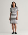 Φόρεμα ριγέ Gant Λευκό-Σκούρο μπλε 4200831-409